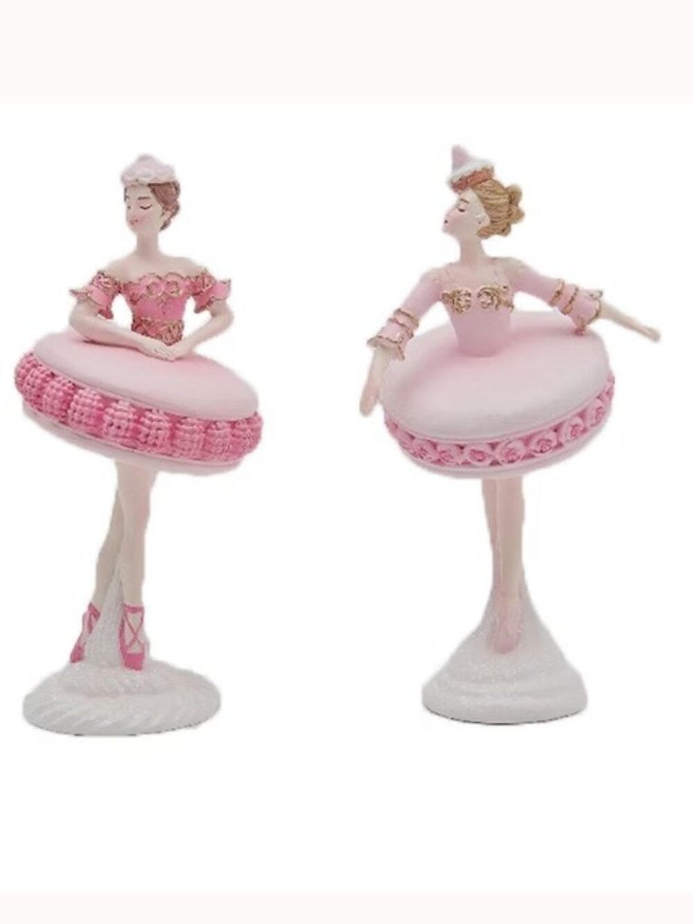 Set of 2 Pink Macaron Dessert Dancers